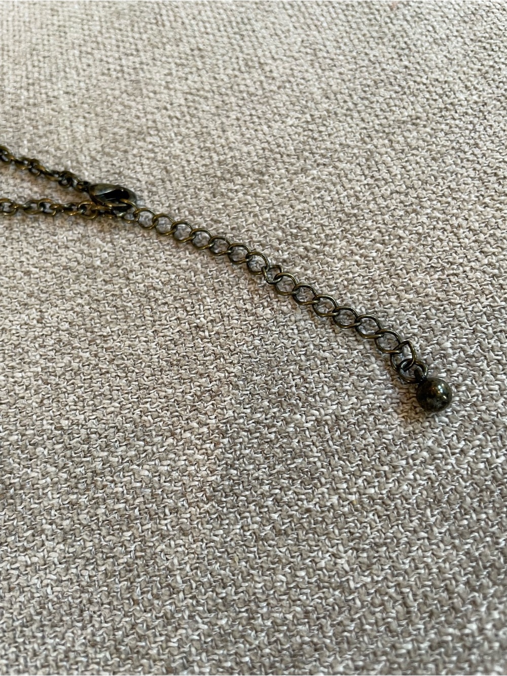 Brass Plated African Tribal Inspired Etched Pendant Diamond Dangles Necklace - Picture 8 of 11